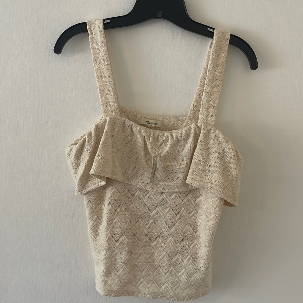 Nwt Madewell crop top.  Perfect for spring and summer.